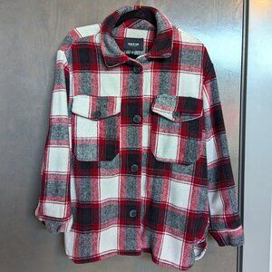 Ookie & Lala Unlined Plaid Shacket- Size Medium